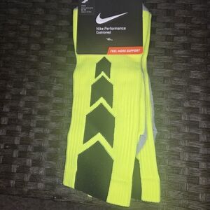 Nike Performance Cushioned Socks - Neon Yellow and Black